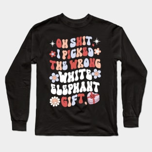 Oh Shit White Elephant Gifts Long Sleeve T-Shirt